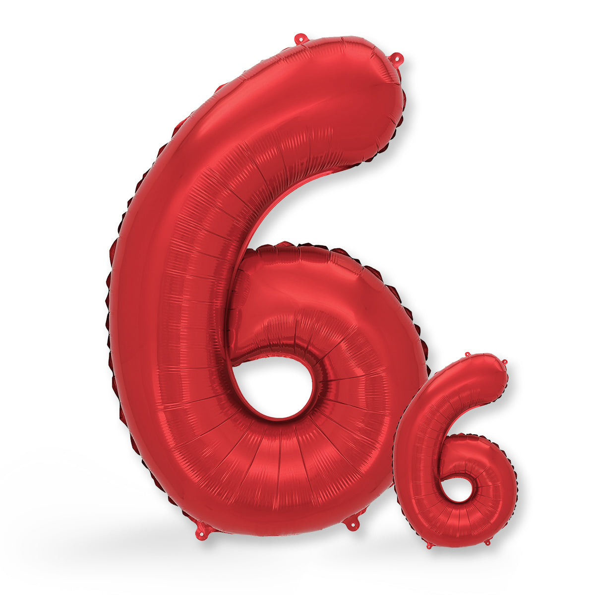 FUNXGO Folienballon - Zahl Set in Rot - 17 Zoll und 42 Zoll