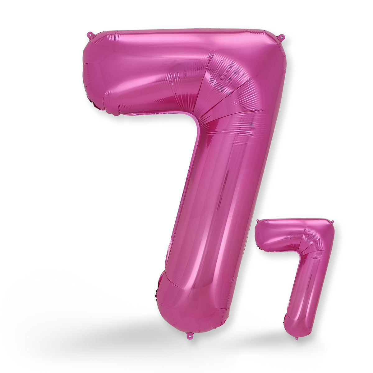 FUNXGO Folienballon - Zahl in Rosa - 17 Zoll und 42 Zoll