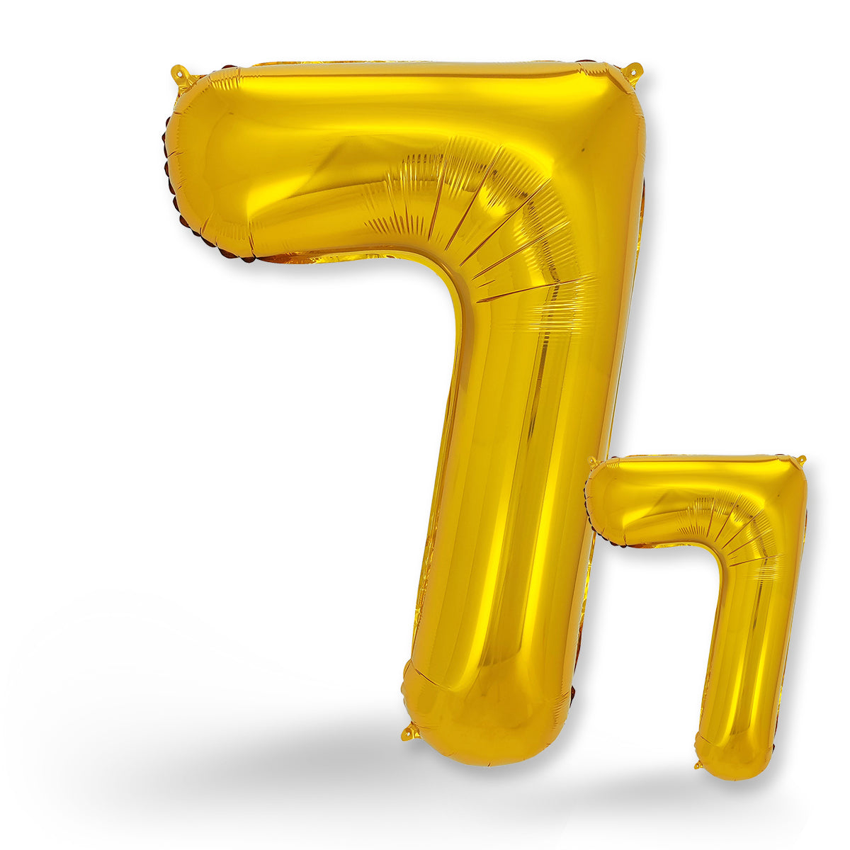 FUNXGO Folienballon - Zahl Set in Gold - 17 Zoll und 42 Zoll