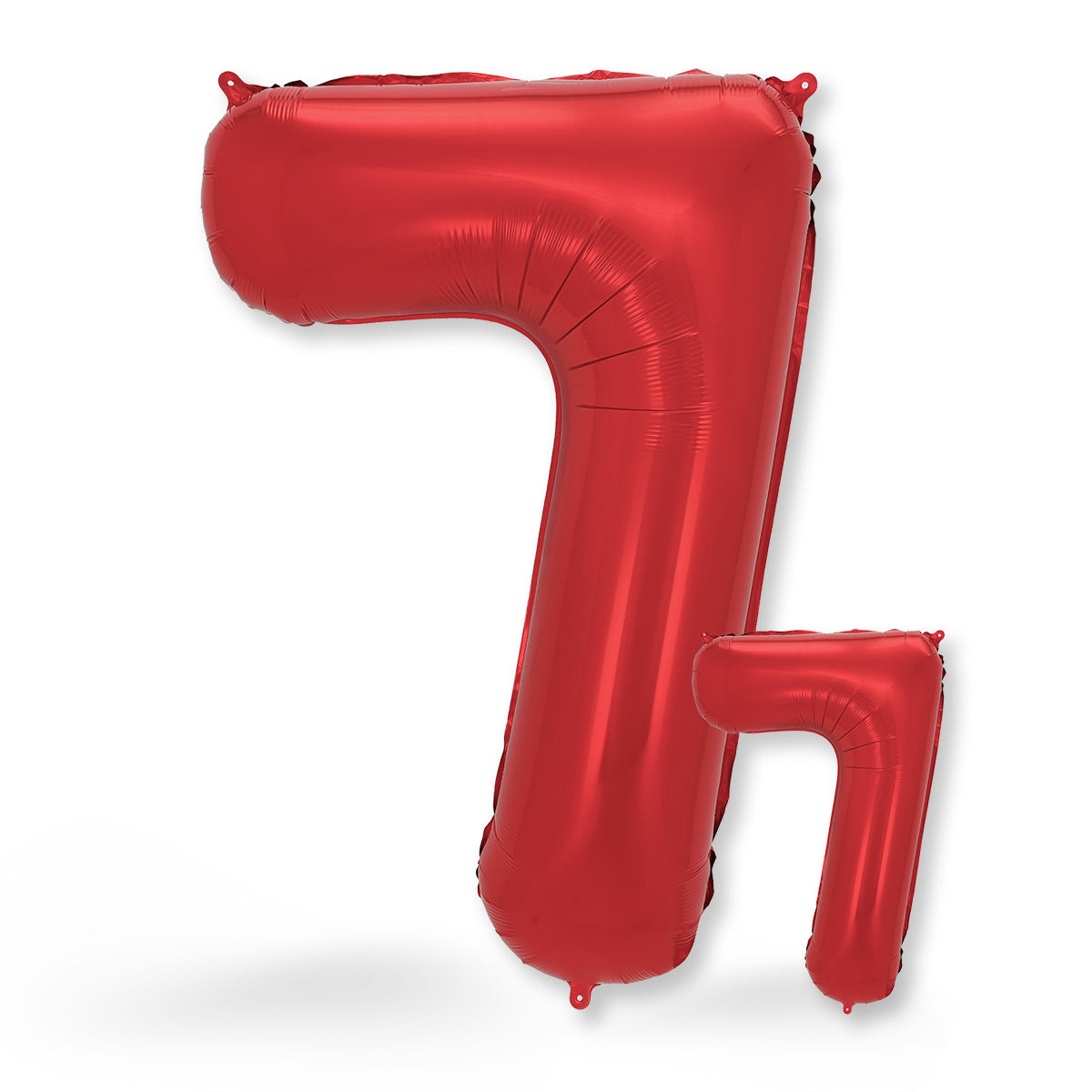 FUNXGO Folienballon - Zahl Set in Rot - 17 Zoll und 42 Zoll