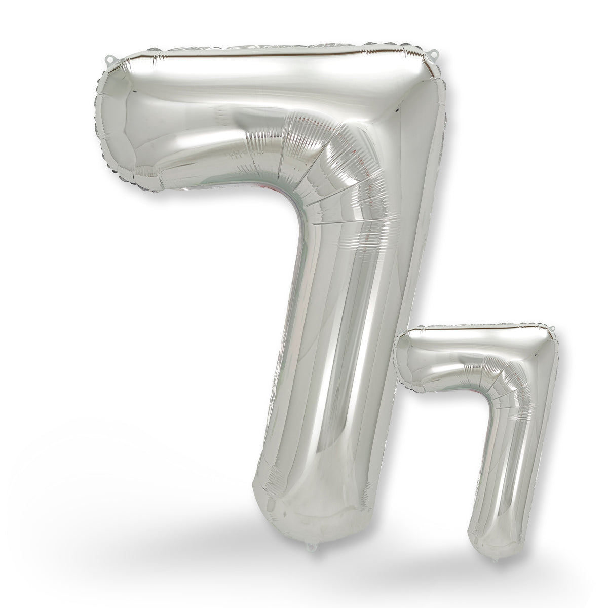 FUNXGO Folienballon - Zahl Set in Silber - 17 Zoll und 42 Zoll