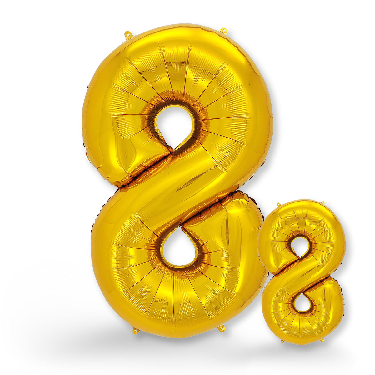 FUNXGO Folienballon - Zahl Set in Gold - 17 Zoll und 42 Zoll