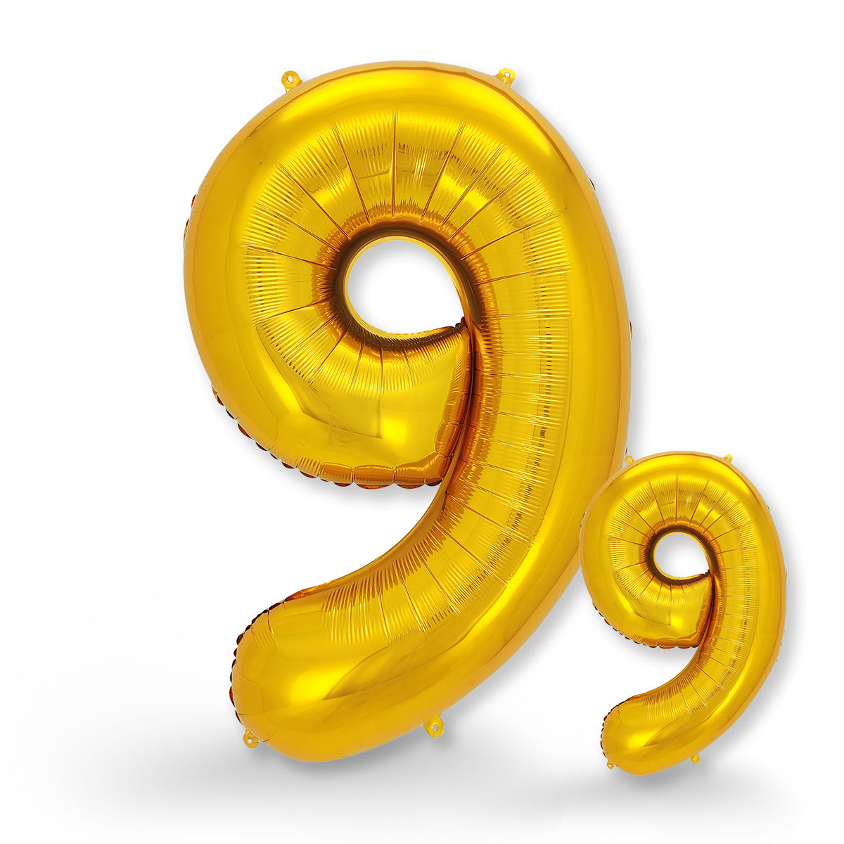 FUNXGO Folienballon - Zahl Set in Gold - 17 Zoll und 42 Zoll