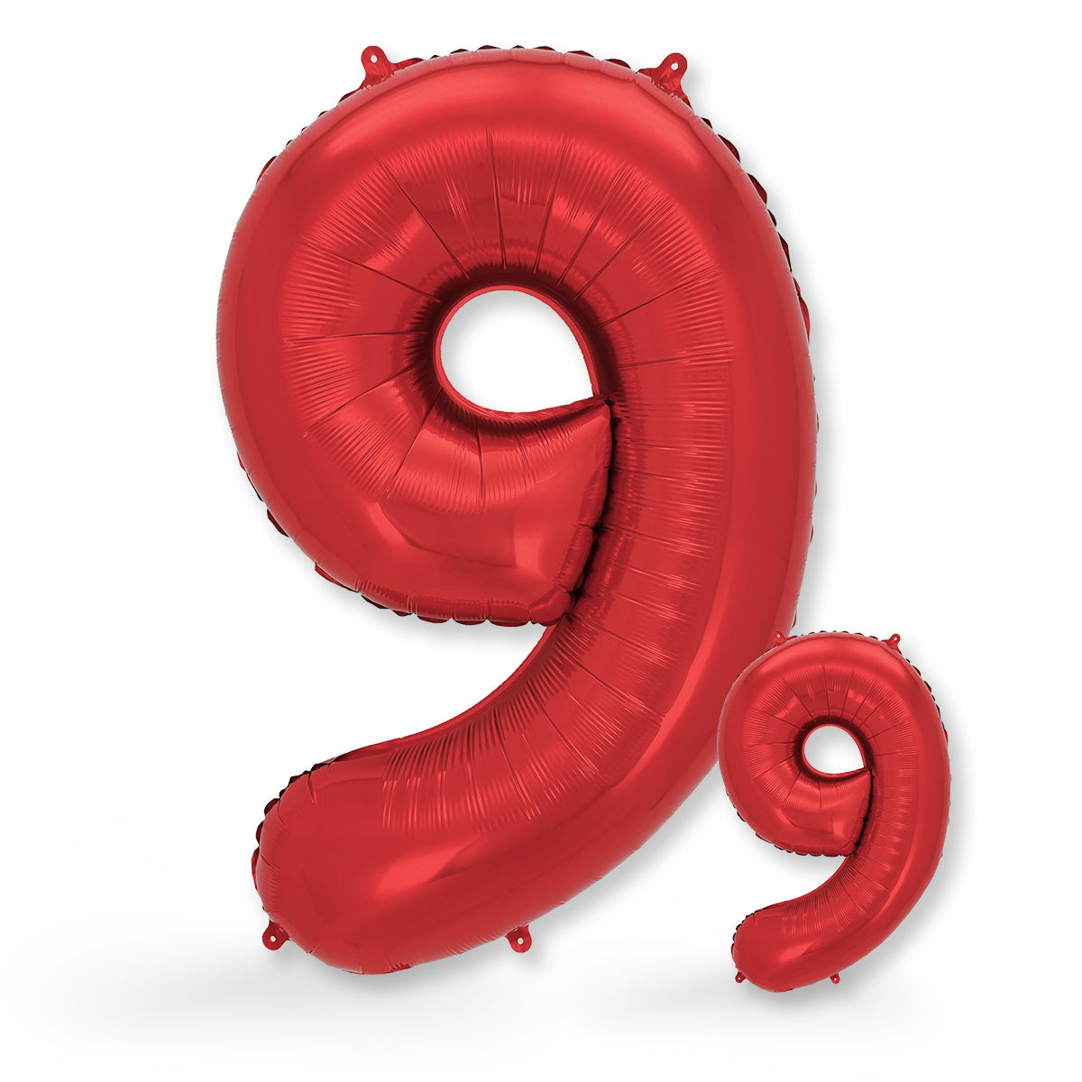 FUNXGO Folienballon - Zahl Set in Rot - 17 Zoll und 42 Zoll