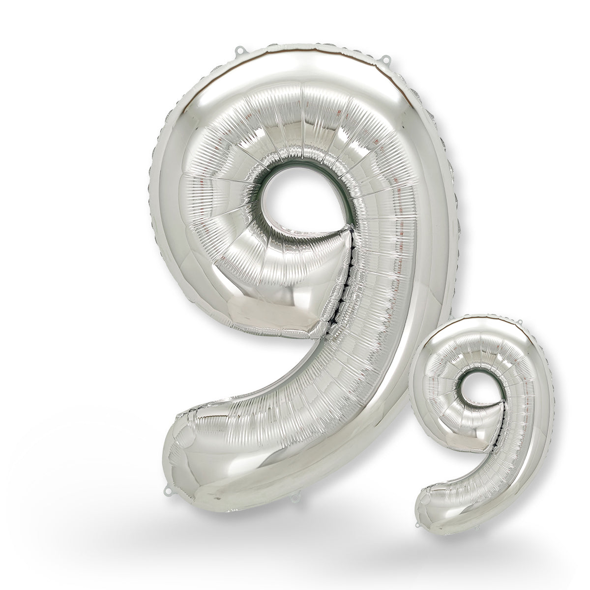 FUNXGO Folienballon - Zahl Set in Silber - 17 Zoll und 42 Zoll