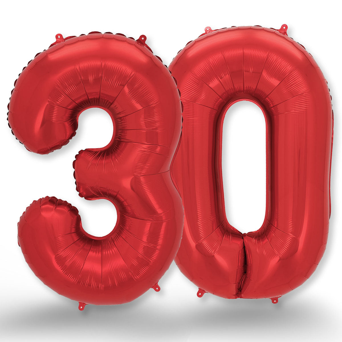 FUNXGO Folienballon - Zahl in Rot - 42 Zoll