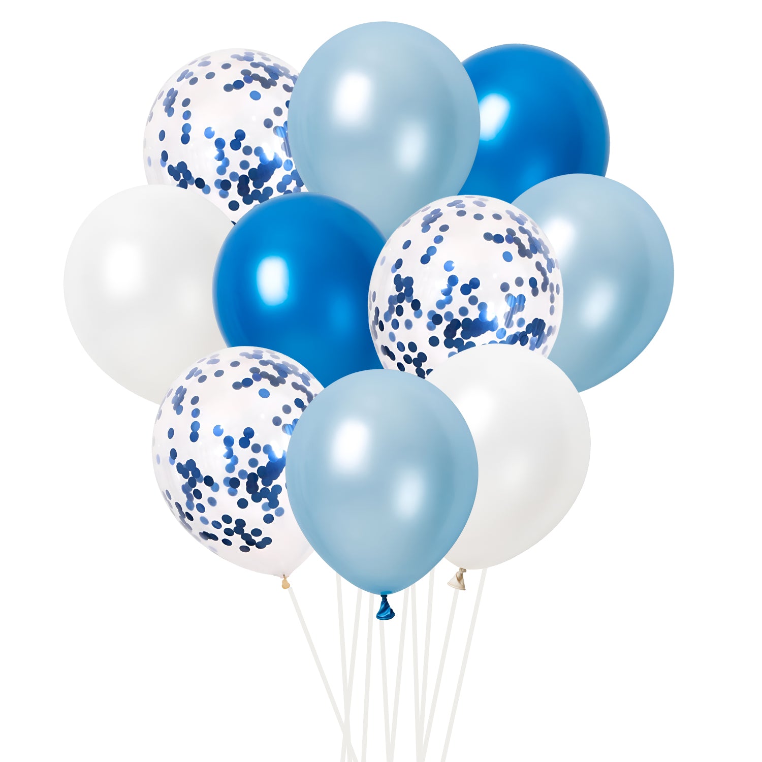 FUNXGO Konfetti Luftballons Set in mehreren Farben - 60 Stück