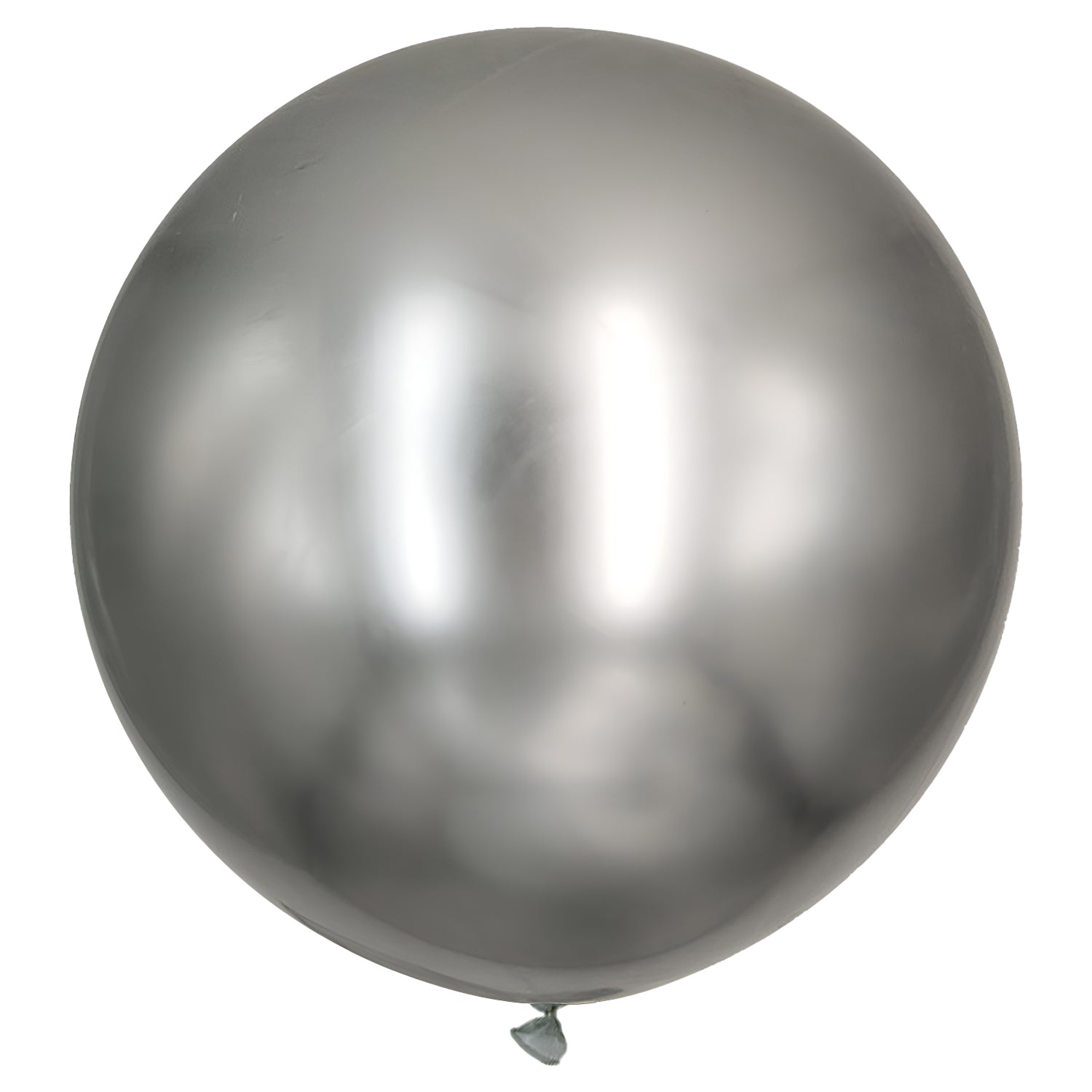 FUNXGO Riesen-Luftballons: Set aus 3 Ballons mit Ø 100 cm in Chromfarben