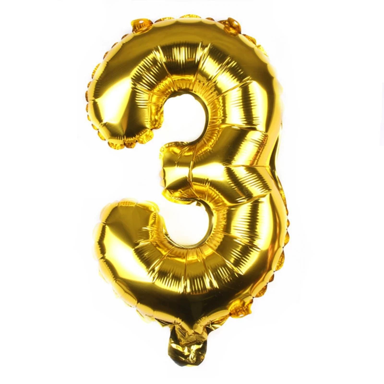 FUNXGO Folienballon Zahl  in Gold - 17 Zoll