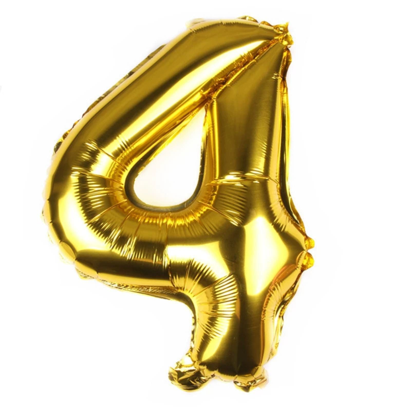 FUNXGO Folienballon Zahl  in Gold - 17 Zoll