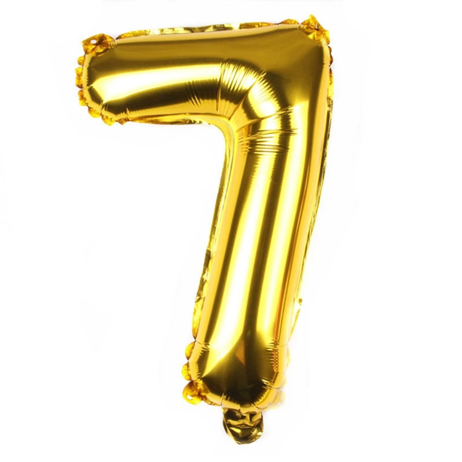 FUNXGO Folienballon Zahl  in Gold - 17 Zoll