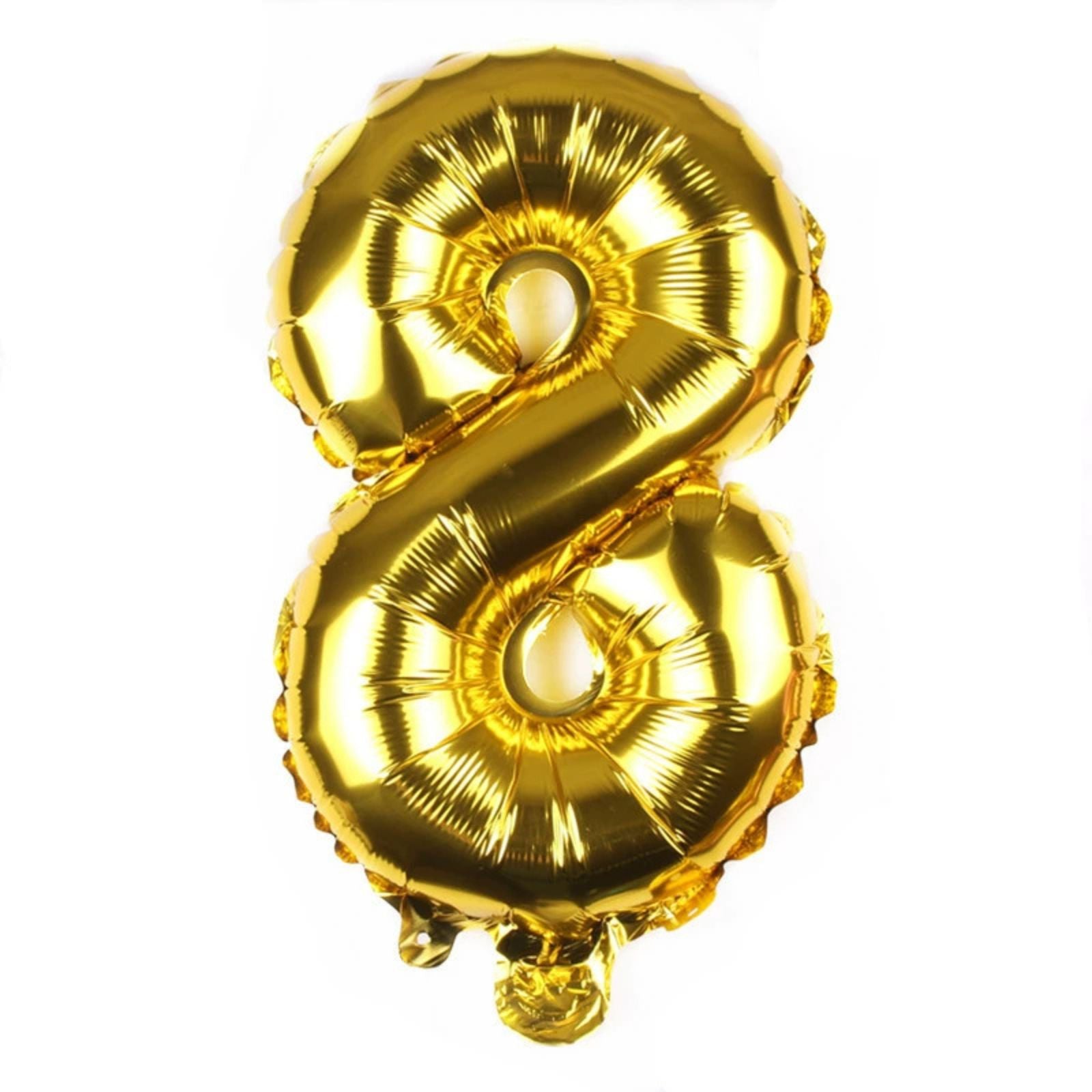 FUNXGO Folienballon Zahl  in Gold - 17 Zoll