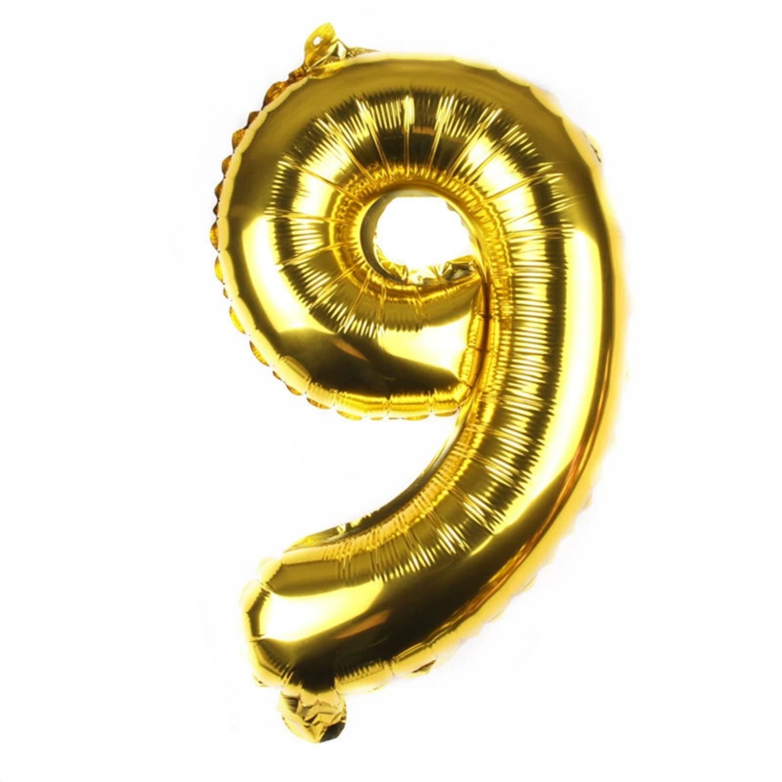 FUNXGO Folienballon Zahl  in Gold - 17 Zoll