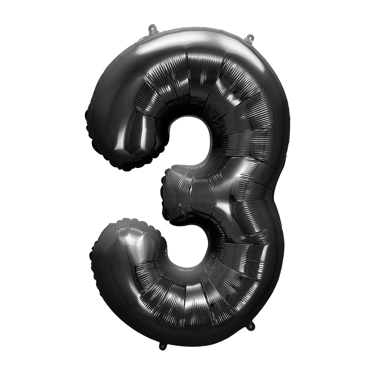 FUNXGO Folienballon - Zahl in Schwarz - 42 Zoll